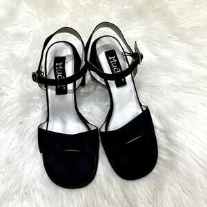Mudd Y2K Annette Satin Block Heel Sandal Sz 10M